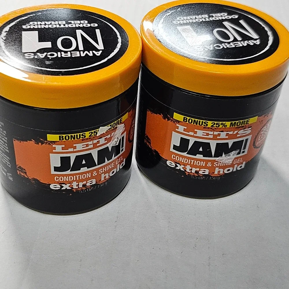 SoftSheen-Carson Lets‎ Jam Extra Hold Condition & Shine Gel 5.5oz 2 Pack New